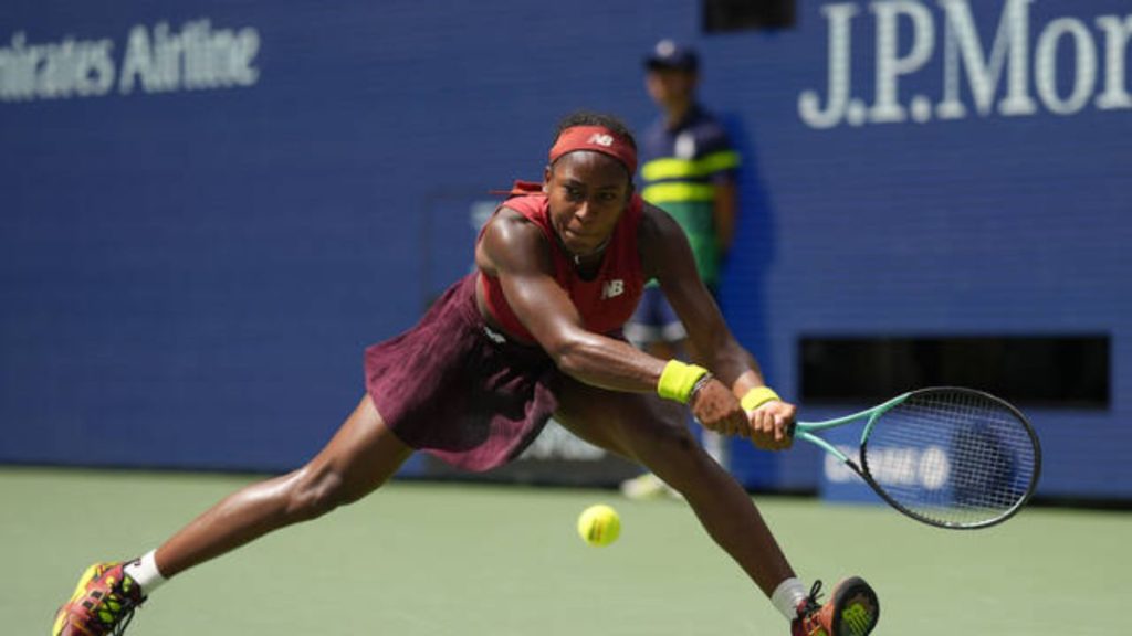 Coco Gauff advances to her first US Open semifinal at the age of 19 by defeating Jelena Ostapenko.