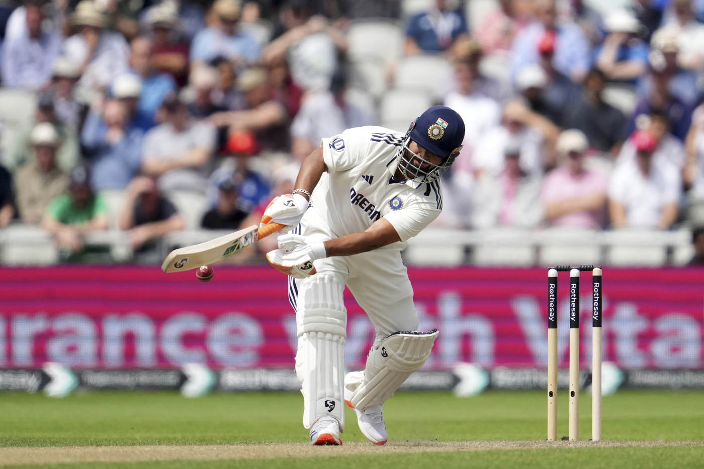 Pant bats with fractured foot to add crucial runs at Old Trafford on July 24, 2025 at 2:07 pm